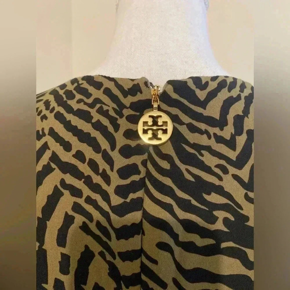 TORY BURCH DRESS Silk Printed Dress Size 4 - Picture 8 of 10